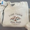 Lake Tahoe California Sierra Nevada Embroidered Sweatshirt