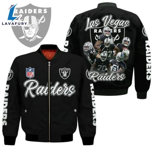 Las Vegas Raiders Players Nfl Bomber Jacket  For Fans
