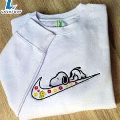 Lazy Snoopy Logo Embroidered Sweatshirt…