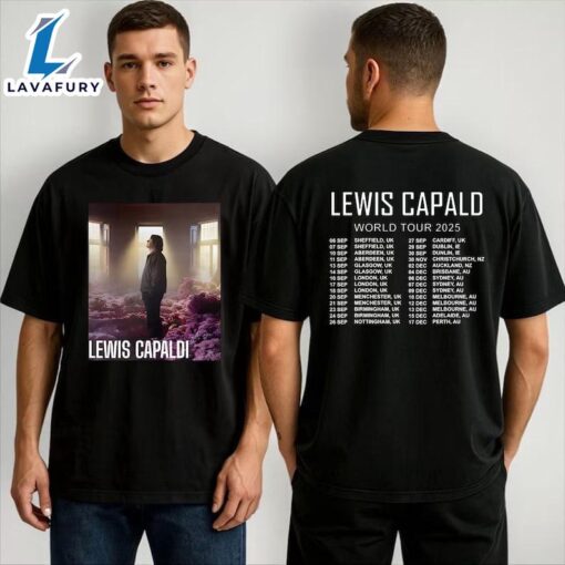 Lewis Brit Pop Capaldi World Tour 2025 Concert Tour Shirt