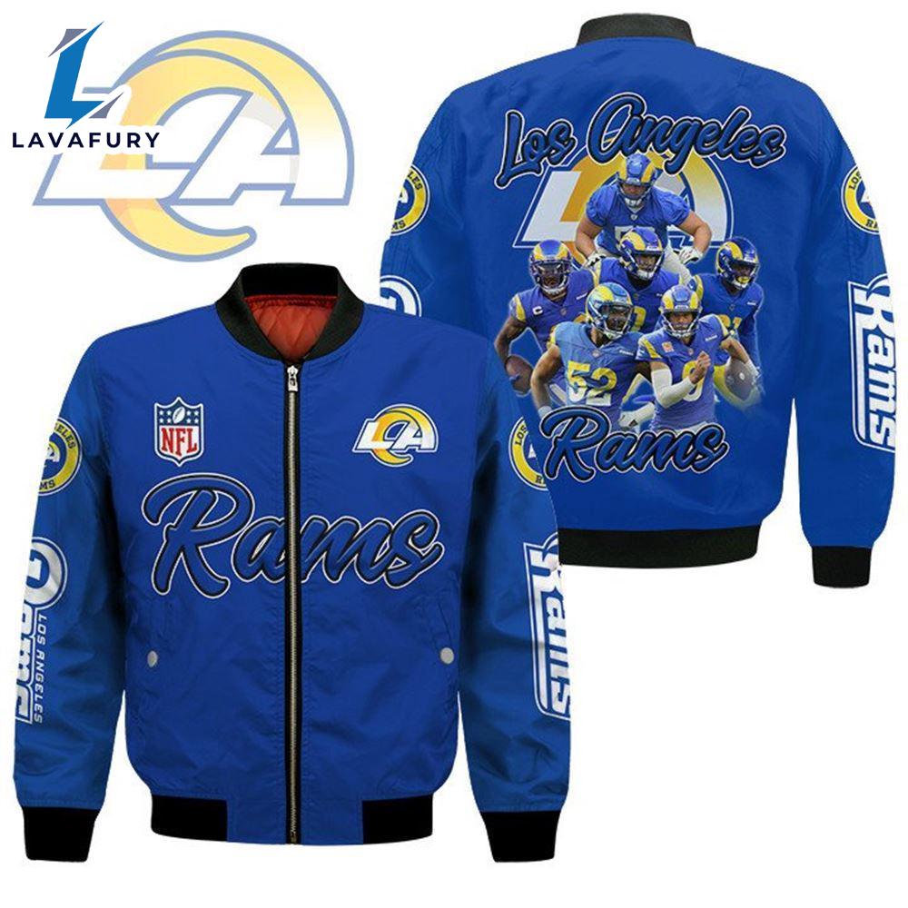 Los Angeles Rams Players Nfl Bomber Jacket For Fans Los Angeles Rams Players Nfl Bomber Jacket For Fans