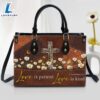 Love Is Patient Old Rugged Cross Leather Handbag Christ Gifts Leather Bags Christian Leather Bag 2 Love Is Patient Old Rugged Cross Leather Handbag Christ Gifts Leather Bags