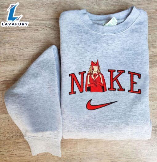 Marvel Avengers Wanda Scarlet Witch  Logo Embroidered Sweatshirt For Man And Women