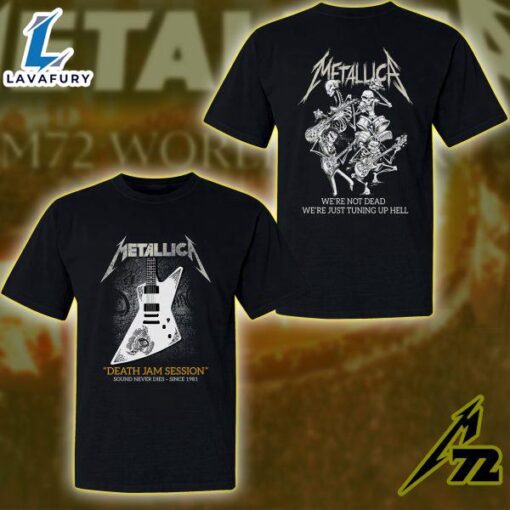 Metallica Death Jam Session T-Shirt – Sound Never Dies Since 1981
