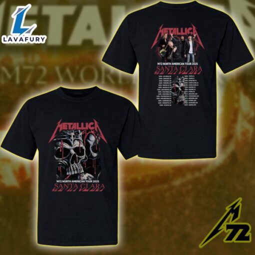 Metallica M72 World Tour Tee Santa Clara June 20 2025 at Levi’s Stadium 2D Unisex T-Shirt