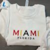 Miami Florida Embroidered Sweatshirt