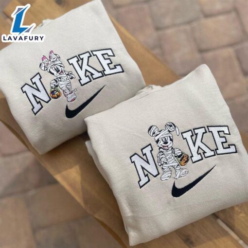 Mickey And Minnie Mummy Halloween Embroidered Shirt For Man And Women