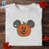 Mickey Pumpkin Halloween Embroidered Shirt