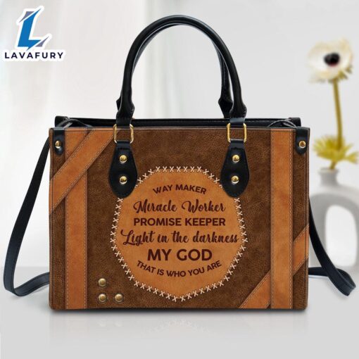 My God That Is Who You Are Christian Leather Handbag Christ Gifts Leather Bags Christian Leather Bag