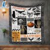 Nevermore Black Cats And Raven Halloween Fleece Blanket