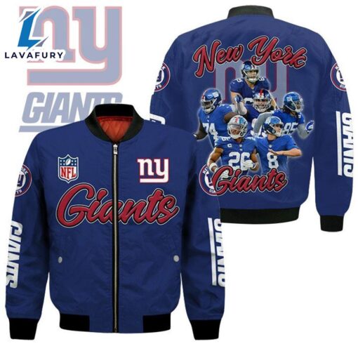 New York Giants Players Nfl Bomber Jacket  For Fans