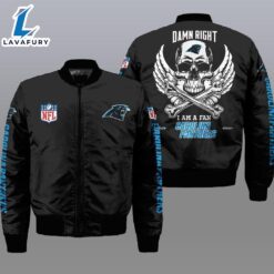 Nfl Carolina Panthers Wings Skull…