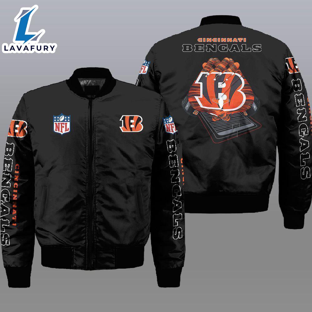 Nfl Cincinnati Bengals 3D Bomber Jacket For Fans Nfl Cincinnati Bengals 3D Bomber Jacket For Fans