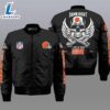 Nfl Cleveland Browns Wings Skull 3D Bomber Jacket For Fans 3 Nfl Cleveland Browns Wings Skull 3D Bomber Jacket