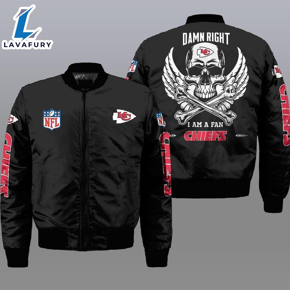 Nfl Kansas City Chiefs Wings Skull 3D Bomber Jacket For Fans Nfl Kansas City Chiefs Wings Skull 3D Bomber Jacket For Fans