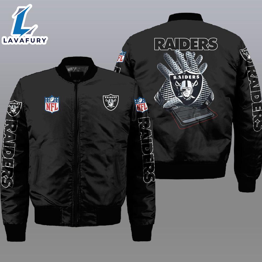 Nfl Las Vegas Raiders 3D Bomber Jacket For Fans Nfl Las Vegas Raiders 3D Bomber Jacket For Fans