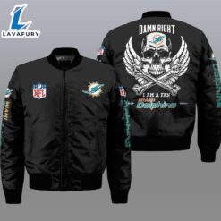 Nfl Miami Dolphins Wings Skull…