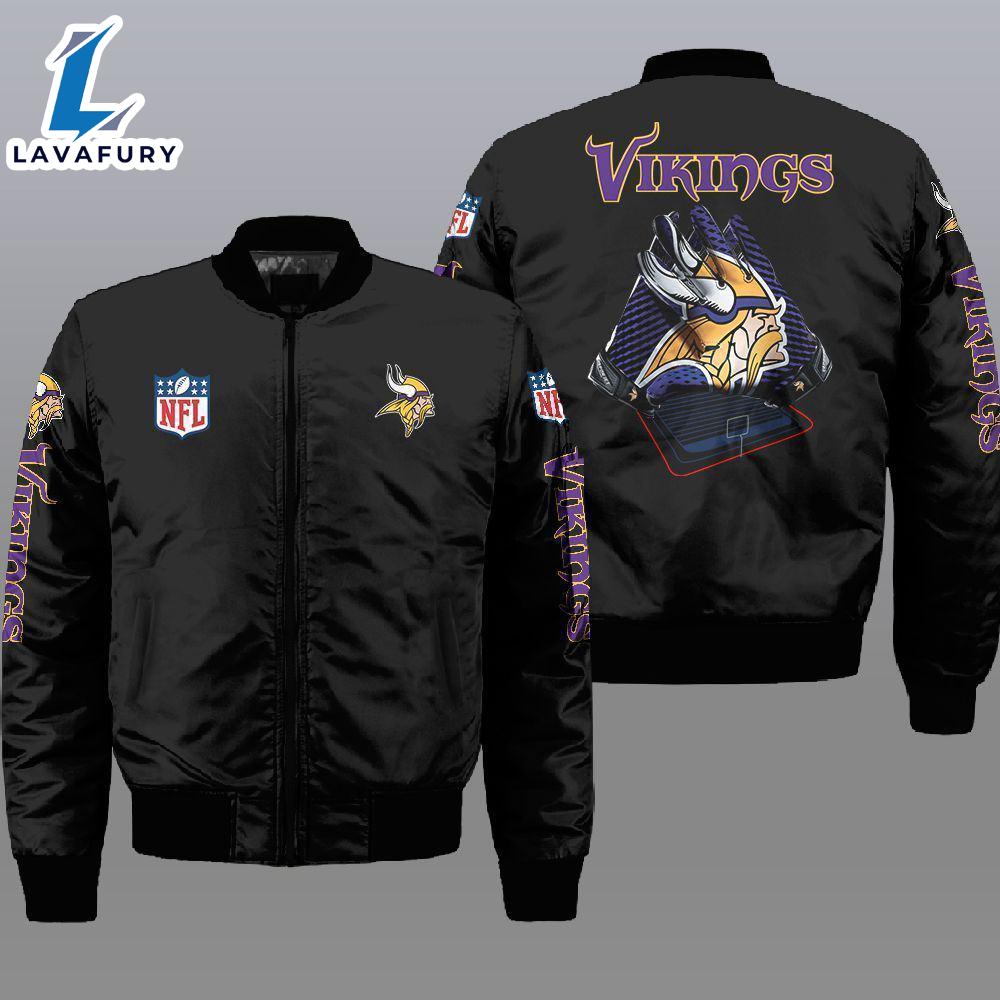 Nfl Minnesota Vikings 3D Bomber Jacket For Fans Nfl Minnesota Vikings 3D Bomber Jacket For Fans