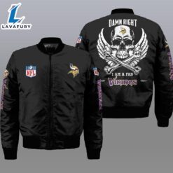 Nfl Minnesota Vikings Wings Skull…