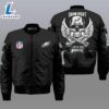 Nfl Philadelphia Eagles Wings Skull 3D Bomber Jacket For Fans 2 Nfl Philadelphia Eagles Wings Skull 3D Bomber Jacket