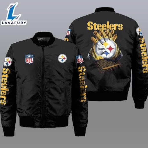 Nfl Pittsburgh Steelers 3D Bomber Jacket  For Fans