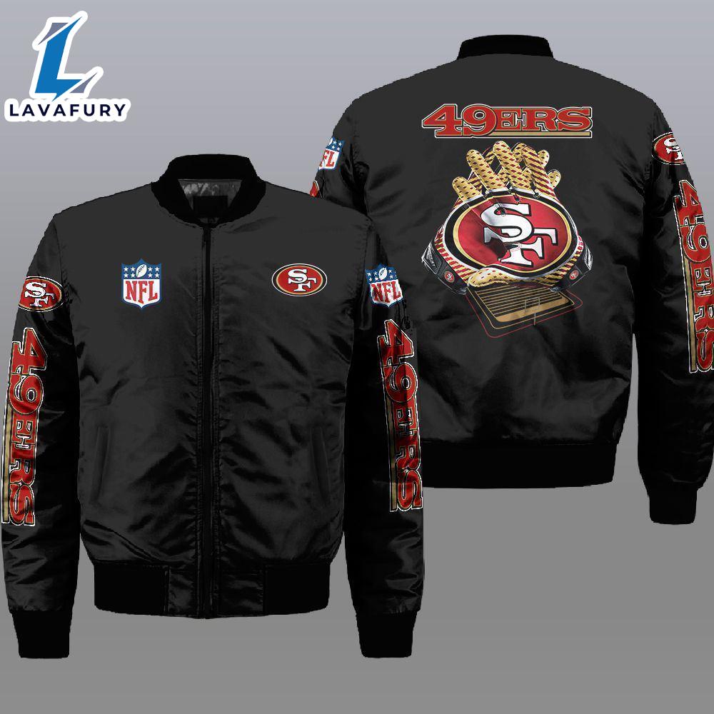 Nfl San Francisco 49Ers 3D Bomber Jacket For Fans Nfl San Francisco 49Ers 3D Bomber Jacket For Fans