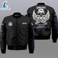 Nfl Seattle Seahawks Wings Skull…