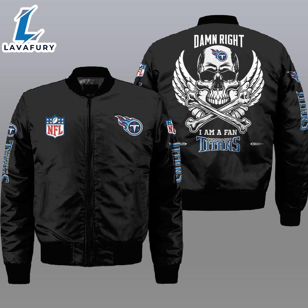 Nfl Tennessee Titans Wings Skull 3D Bomber Jacket For Fans Nfl Tennessee Titans Wings Skull 3D Bomber Jacket For Fans