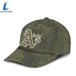 Oakland Athletics Military Appreciation Month 3D Classic Caps