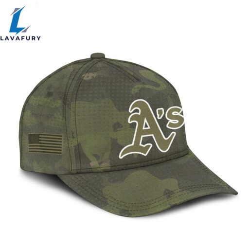 Oakland Athletics Military Appreciation Month 3D Classic Caps