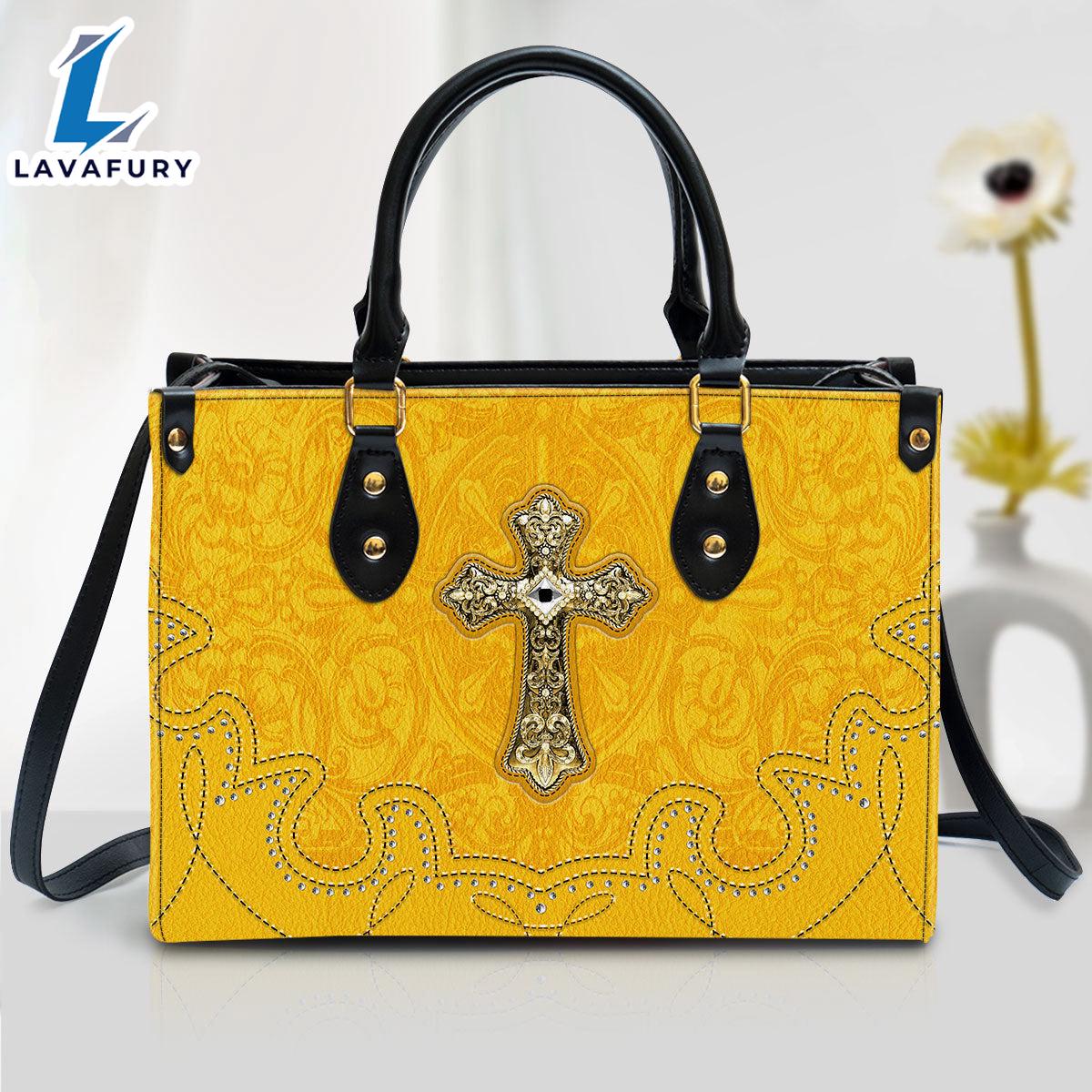 Outstanding Yellow Cross Christian Leather Handbag Christ Gifts Leather Bags Christian Leather Bag Outstanding Yellow Cross Christian Leather Handbag Christ Gifts Leather Bags Christian Leather Bag