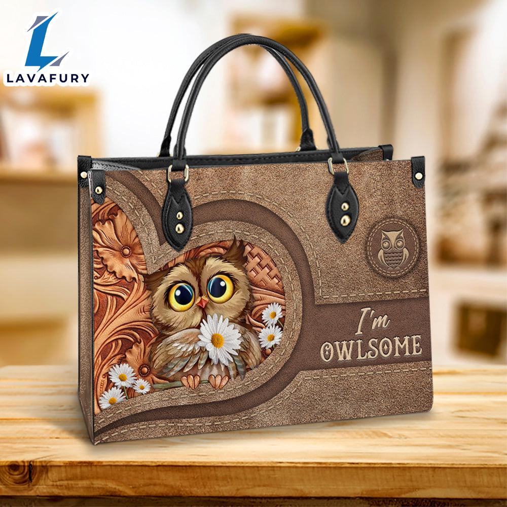 Owl I Am Owlsome Leather Bag Gift For Owl Lovers Christ Gifts Leather Bags Christian Leather Bag Owl I Am Owlsome Leather Bag Gift For Owl Lovers Christ Gifts Leather Bags Christian Leather Bag