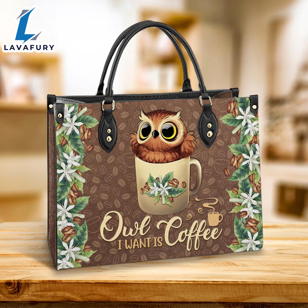 Owl I Want Is Coffee Leather Bag Gift For Owl Lovers Christ Gifts Leather Bags Christian Leather Bag Owl I Want Is Coffee Leather Bag Gift For Owl Lovers Christ Gifts Leather Bags Christian Leather Bag