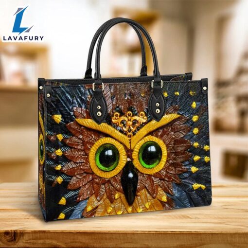 Owl Leather Style 4 Leather Bag Gift For Owl Lovers Christ Gifts Leather Bags Christian Leather Bag