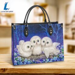 Owl Lover Pu Leather Bag…