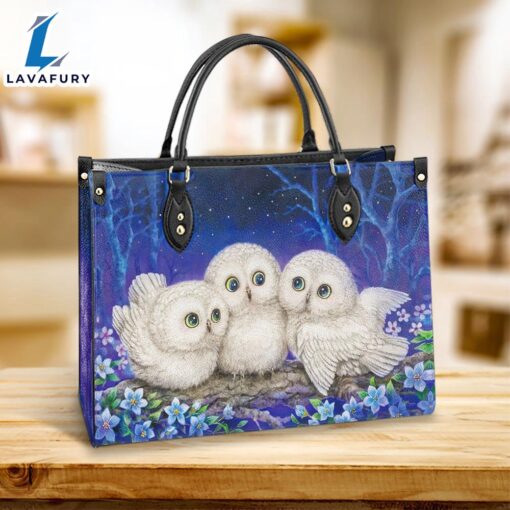 Owl Lover Pu Leather Bag Gift For Owl Lovers Christ Gifts Leather Bags Christian Leather Bag