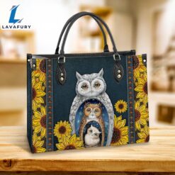 Owl Sunflower Leather Bag Gift…