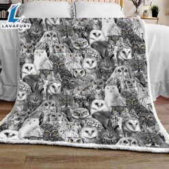 Owls Halloween Sofa Fleece Throw…