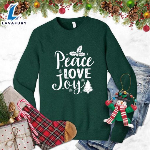 Peace Love Joy Sweatshirt Hallothanksmas Shirt