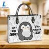 Penguin Im Not Short Im Penguin Size Leather Bag Christ Gifts Leather Bags Christian Leather Bag 2 Penguin Im Not Short Im Penguin Size Leather Bag Christ Gifts Leather Bags