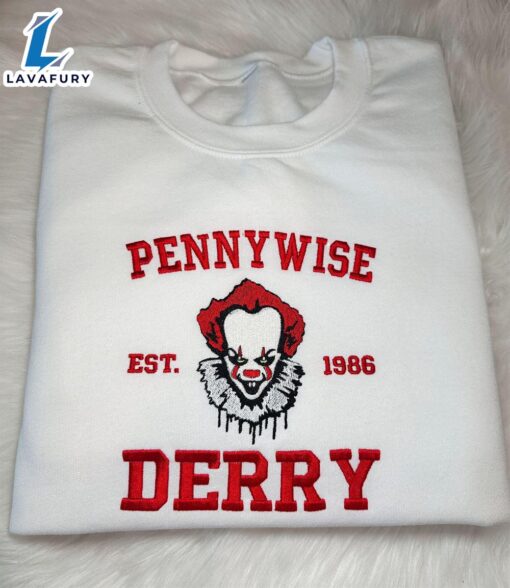 Pennywise Derry Embroidered Sweatshirt For Man And Women