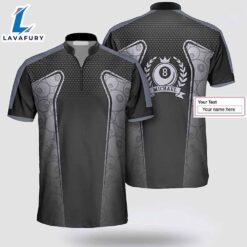 Personalized Billiard Pattern Grey Black Billiard Jerseys Shirt 2 For Man And Women