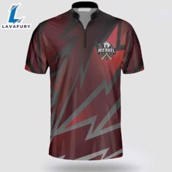 Personalized Billiard Red Black Team Billiard Jerseys Shirt 2 For Man And Women