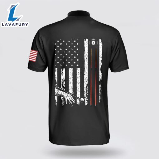 Personalized Billiard Skull American Flag Patriotic Billiard Jerseys Shirt For Man And Women