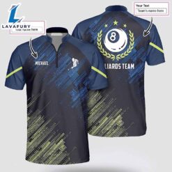 Personalized Billiard Sport Style Green Blue Billiard Jerseys Shirt For Man And Women