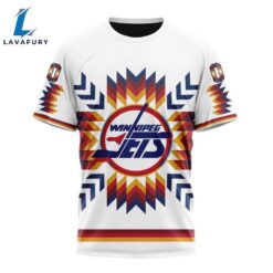 Personalized NHL Winnipeg Jets Special Design With Native Pattern T-Shirt For Man And Women