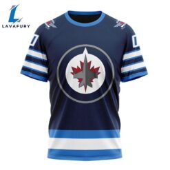 Personalized NHL Winnipeg Jets T-Shirt 2024 Home Kits T-Shirt For Man And Women