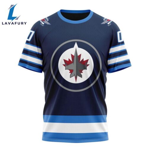 Personalized NHL Winnipeg Jets T-Shirt 2024 Home Kits T-Shirt For Man And Women