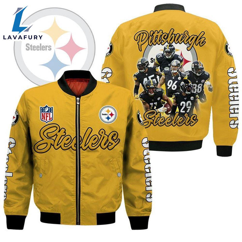 Pittsburgh Steelers Players Nfl Bomber Jacket For Fans Pittsburgh Steelers Players Nfl Bomber Jacket For Fans