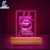 P!Nk Led Light With Wooden Base Gift Christmas - Music Night Light 3 P!Nk Led Light With Wooden Base Gift Christmas